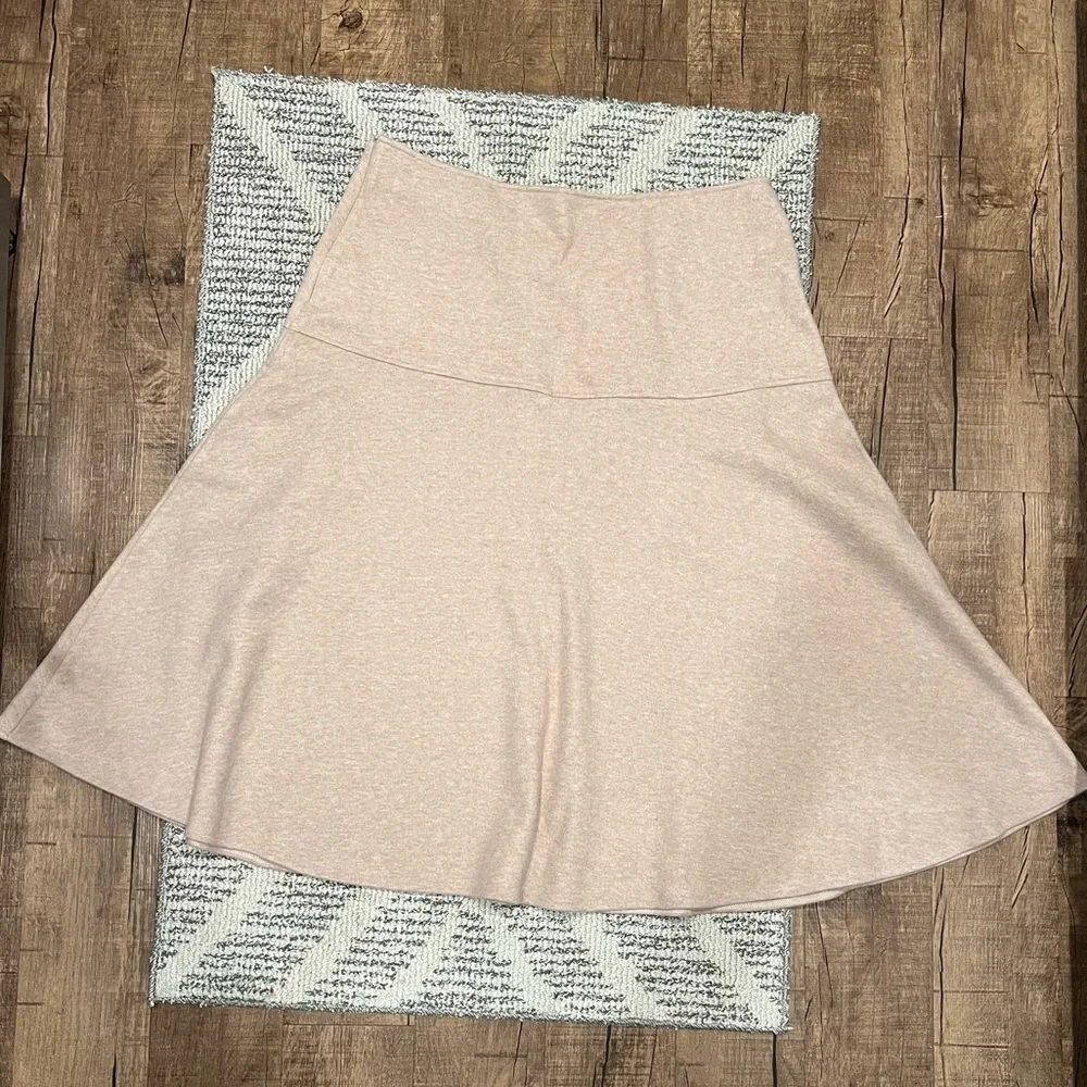 OGL‎ Flare Midi  Oatmeal Color Careerwear Skirt